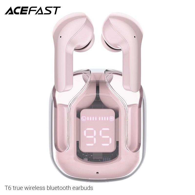 ACEFAST T6 True Wireless Stereo Headset - Pink Lotus