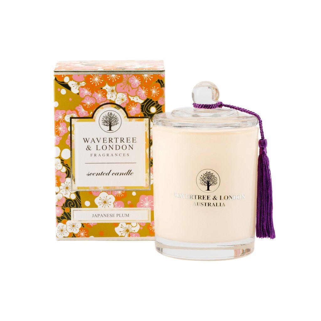 Wavertree & London Japanese Plum Candle - 330g Scented Candle