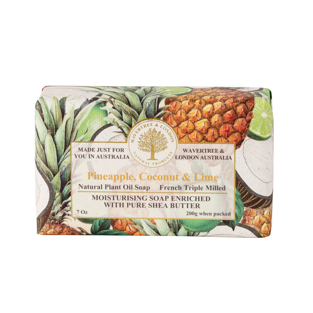 Wavertree & London Pineapple, Coconut & Lime Soap Bar - 200g