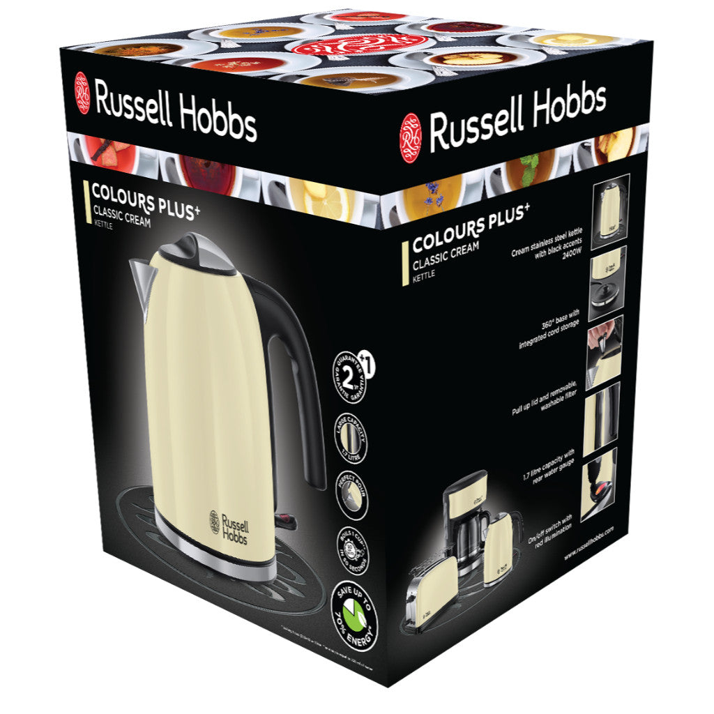 Russell Hobbs 20415-70 Colours Plus Classic Cream Kettle