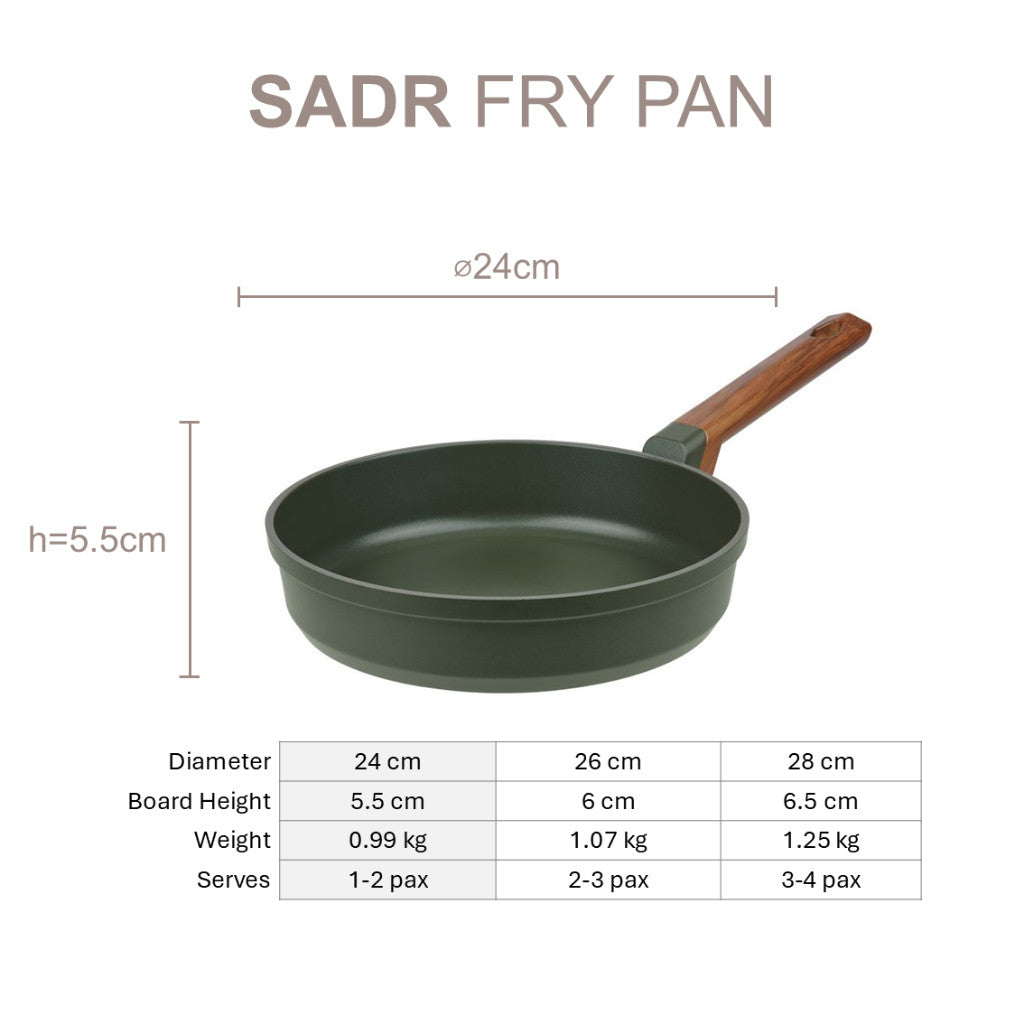 Resto Kitchenware SADR Frypan 24cm/26cm/28cm