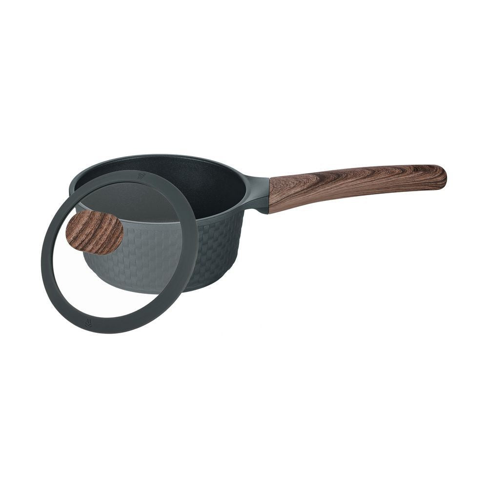 Resto Kitchenware 93900 Ran Black Saucepan With Lid Diameter=16CM H=7.9CM 1.3L