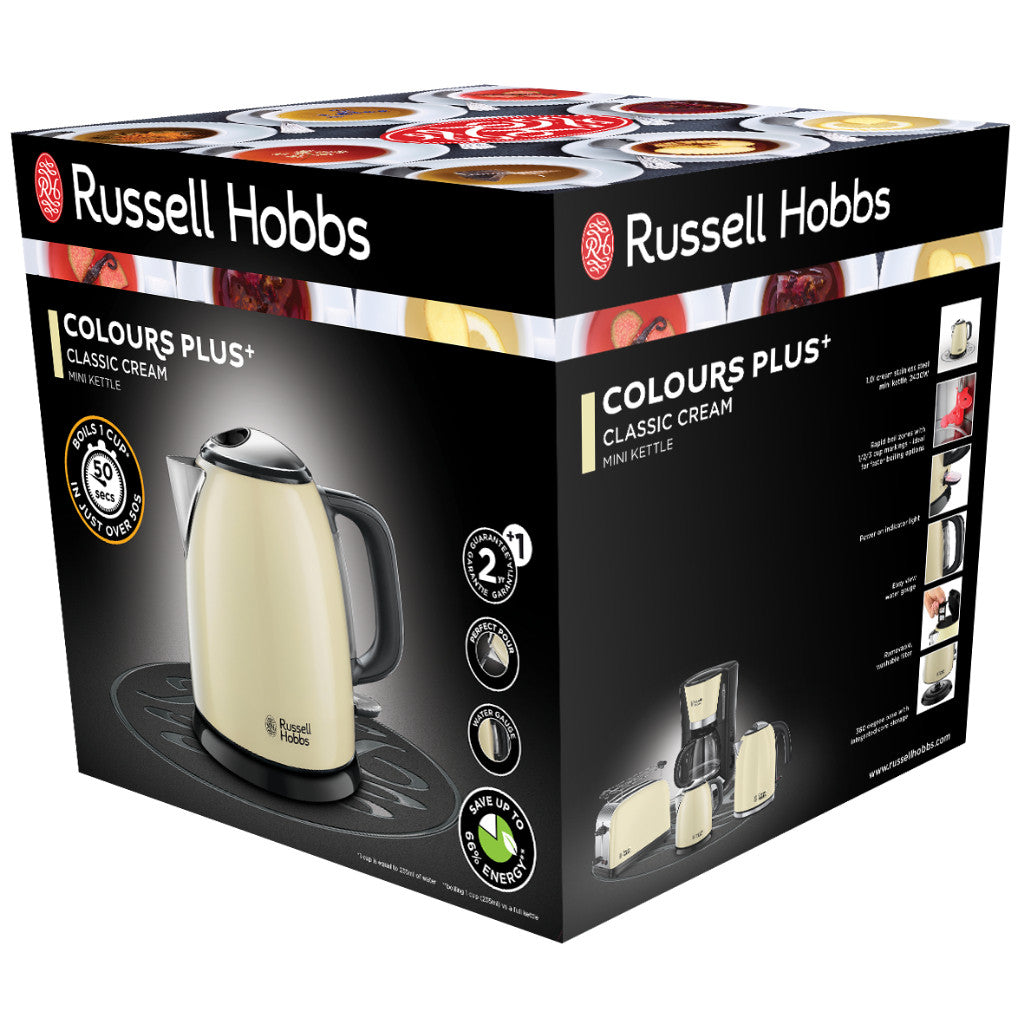 Russell Hobbs 24994-70 Colours Plus+ Classic Cream Mini Kettle