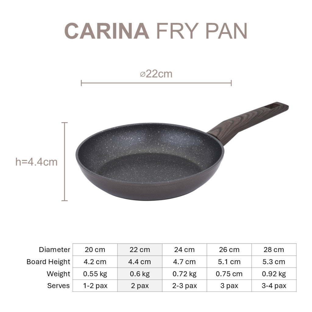 Resto Kitchenware Carina Frypan 20cm/22cm/24cm/26cm/28cm