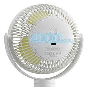 JisuLife FA24 Octopus Fan with Flexible Tripods - White
