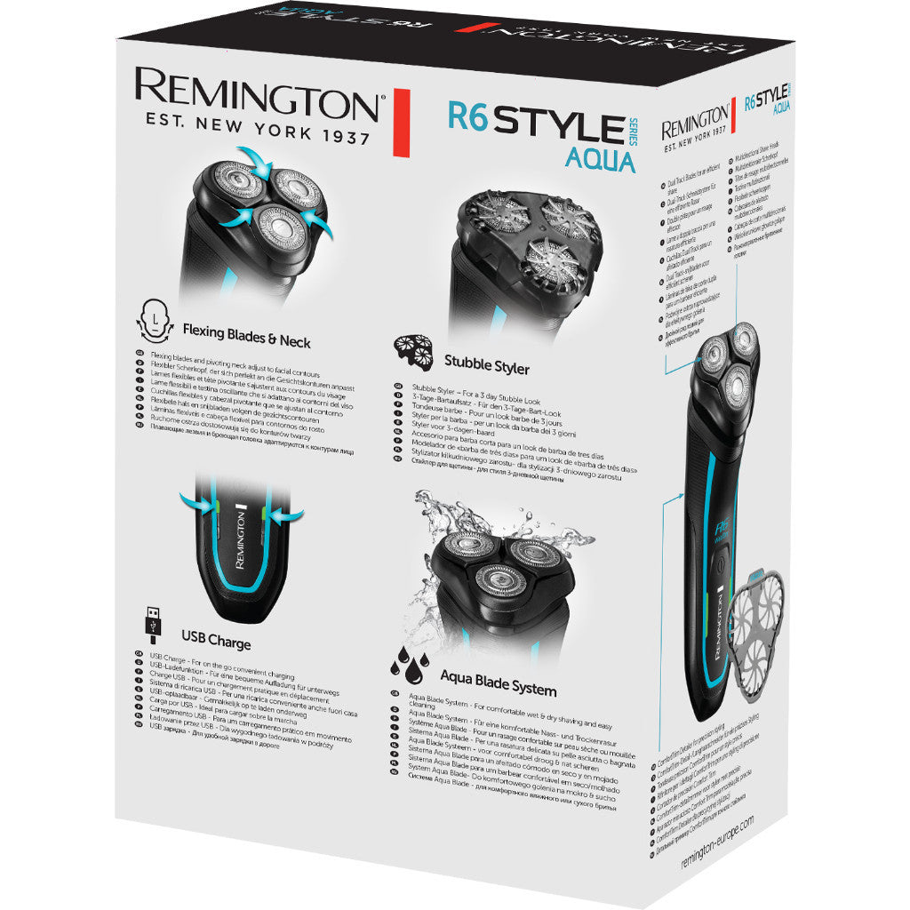Remington R6000 Style Series Aqua Rotary Shaver