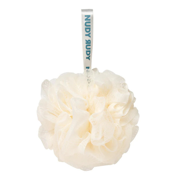 Nudy Rudy Shower Puff (White)