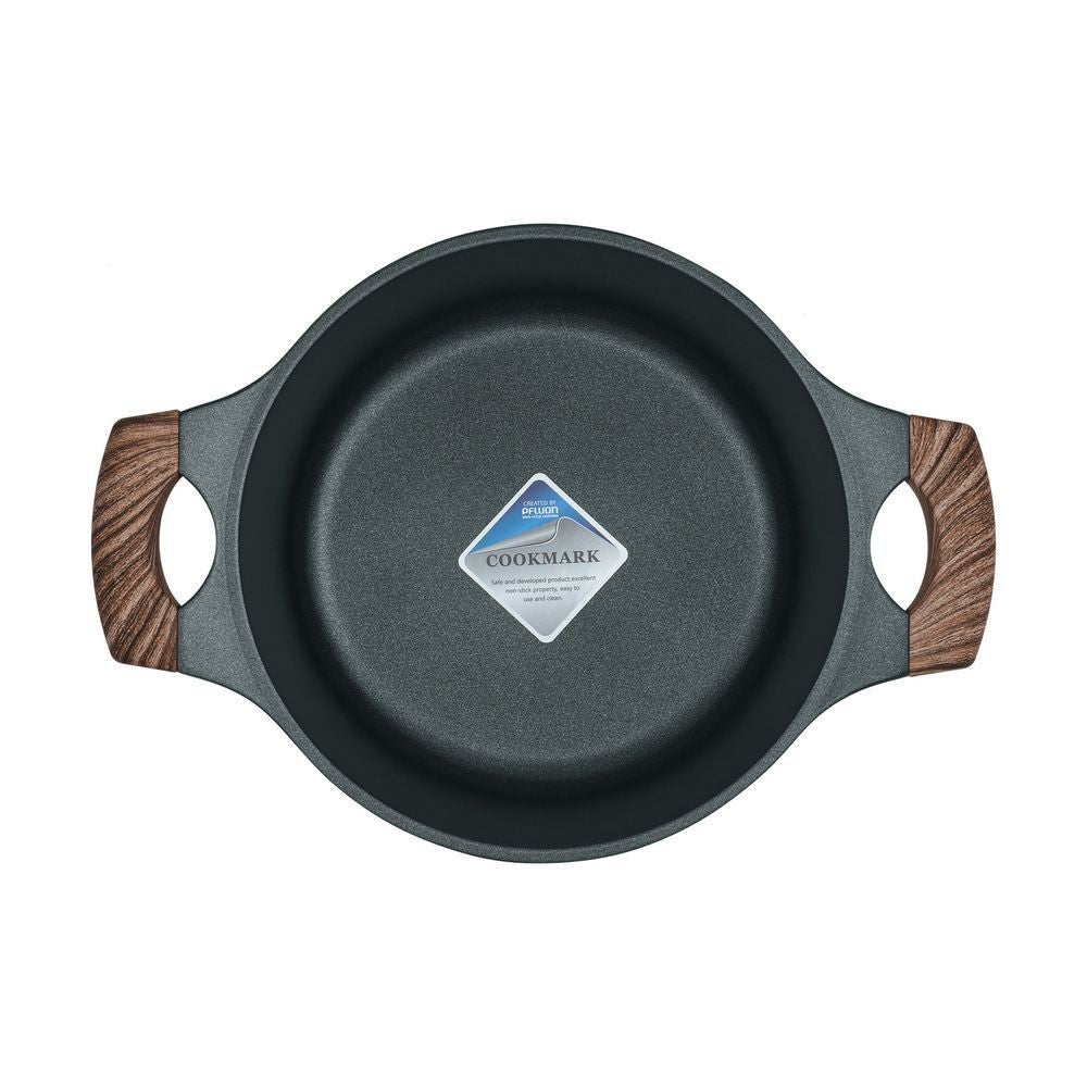 Resto Kitchenware Ran Black Casserole With Lid 2.4L/4.2L