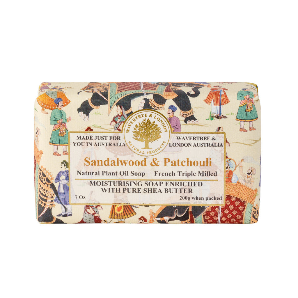 Wavertree & London Sandalwood & Patchouli Soap Bar - 200g