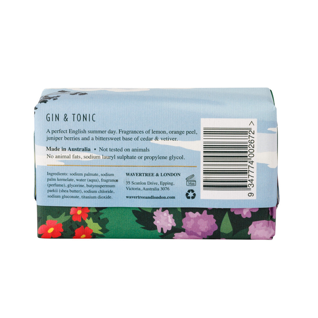 Wavertree & London Gin & Tonic Soap Bar - 200g