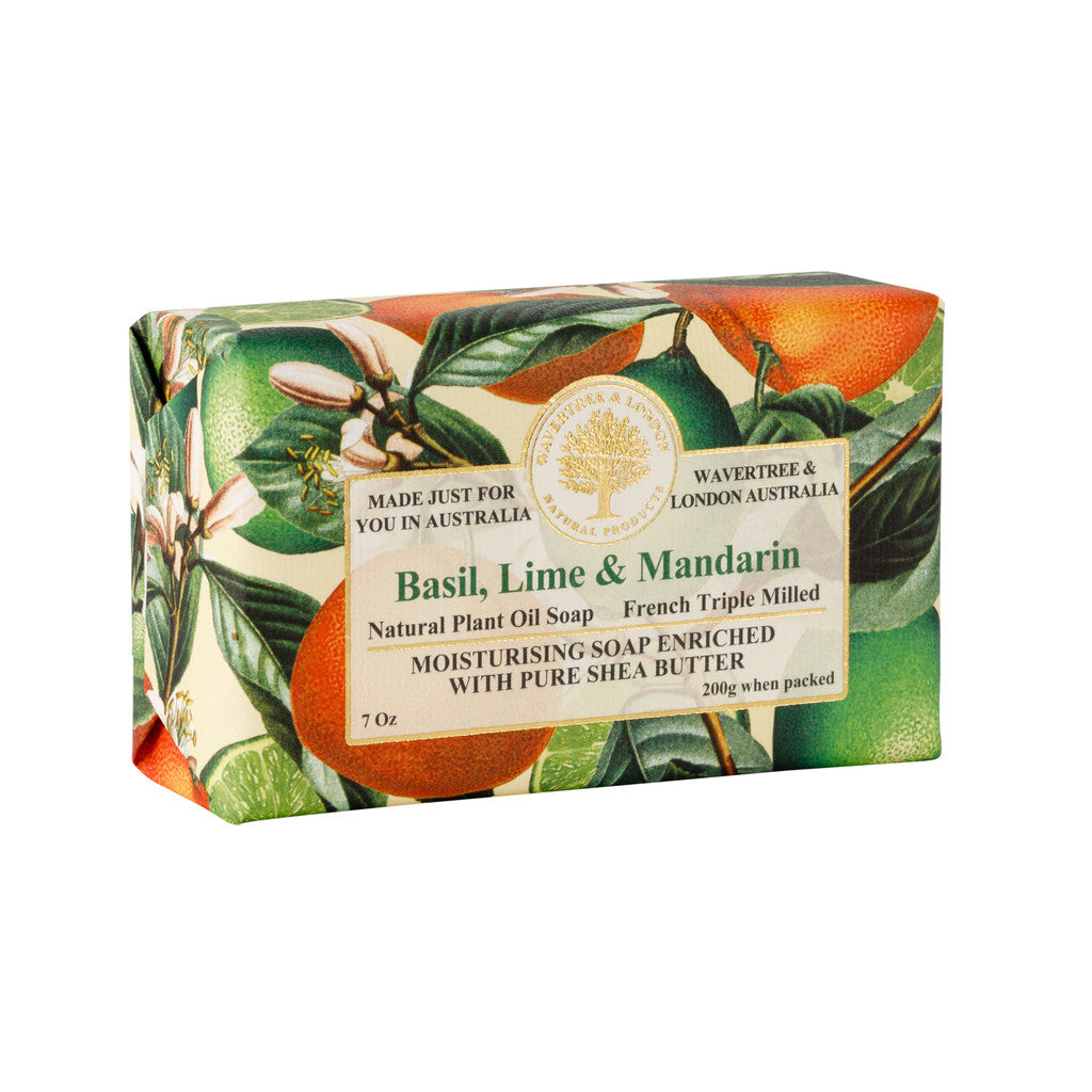 Wavertree & London Basil Lime Mandarin Soap Bar - 200g