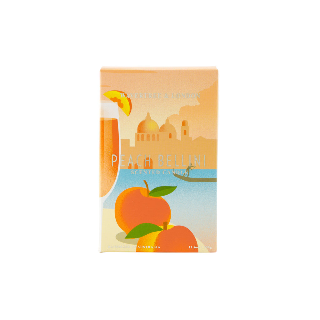 Wavertree & London Peach Bellini Candle - 330g Scented Candle