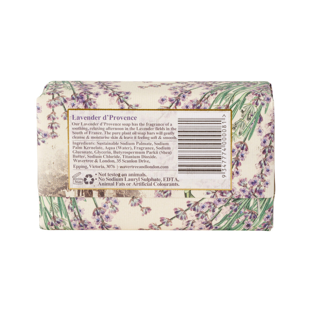 Wavertree & London Lavender d'Provence Soap Bar - 200g