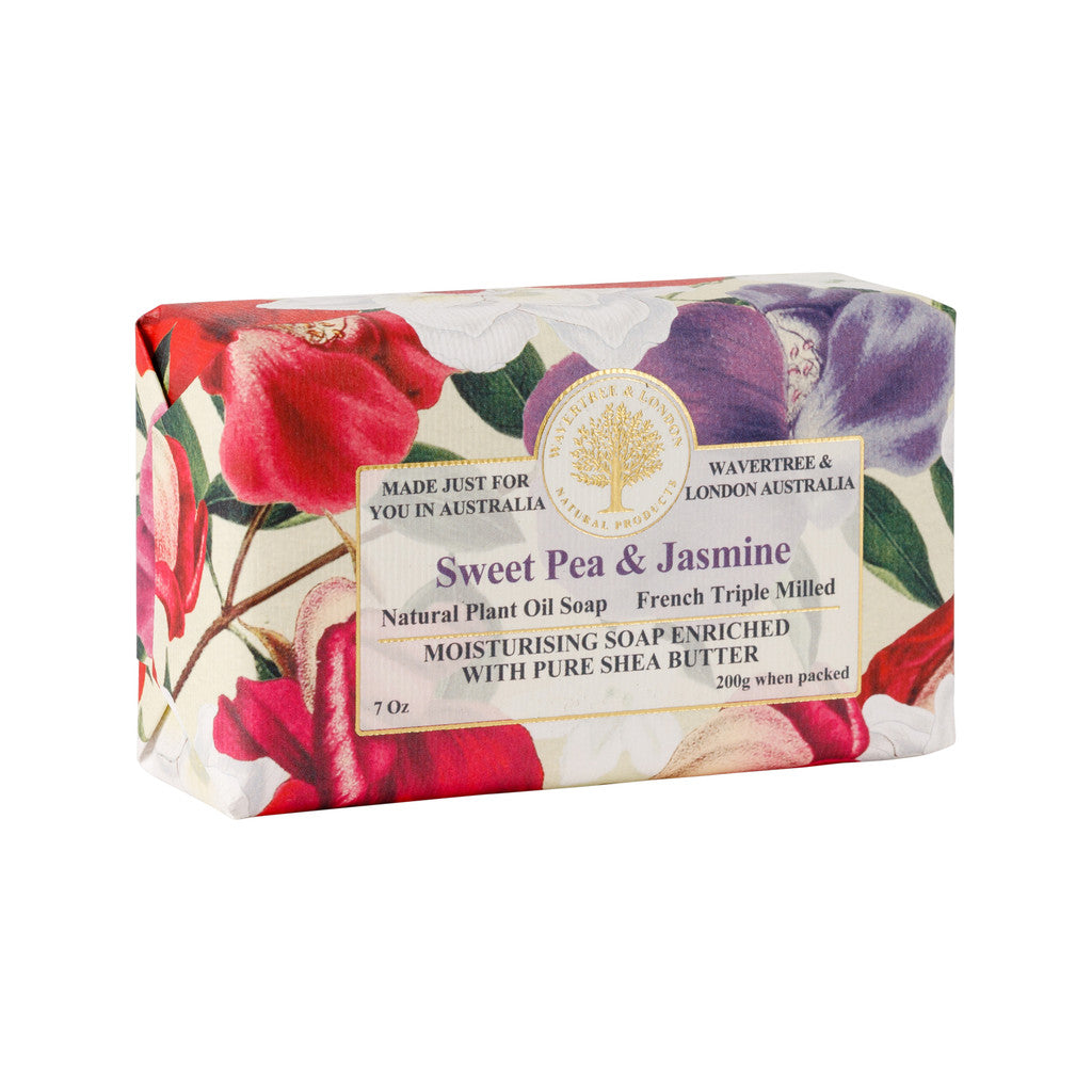 Wavertree & London Sweet Pea & Jasmine Soap Bar - 200g