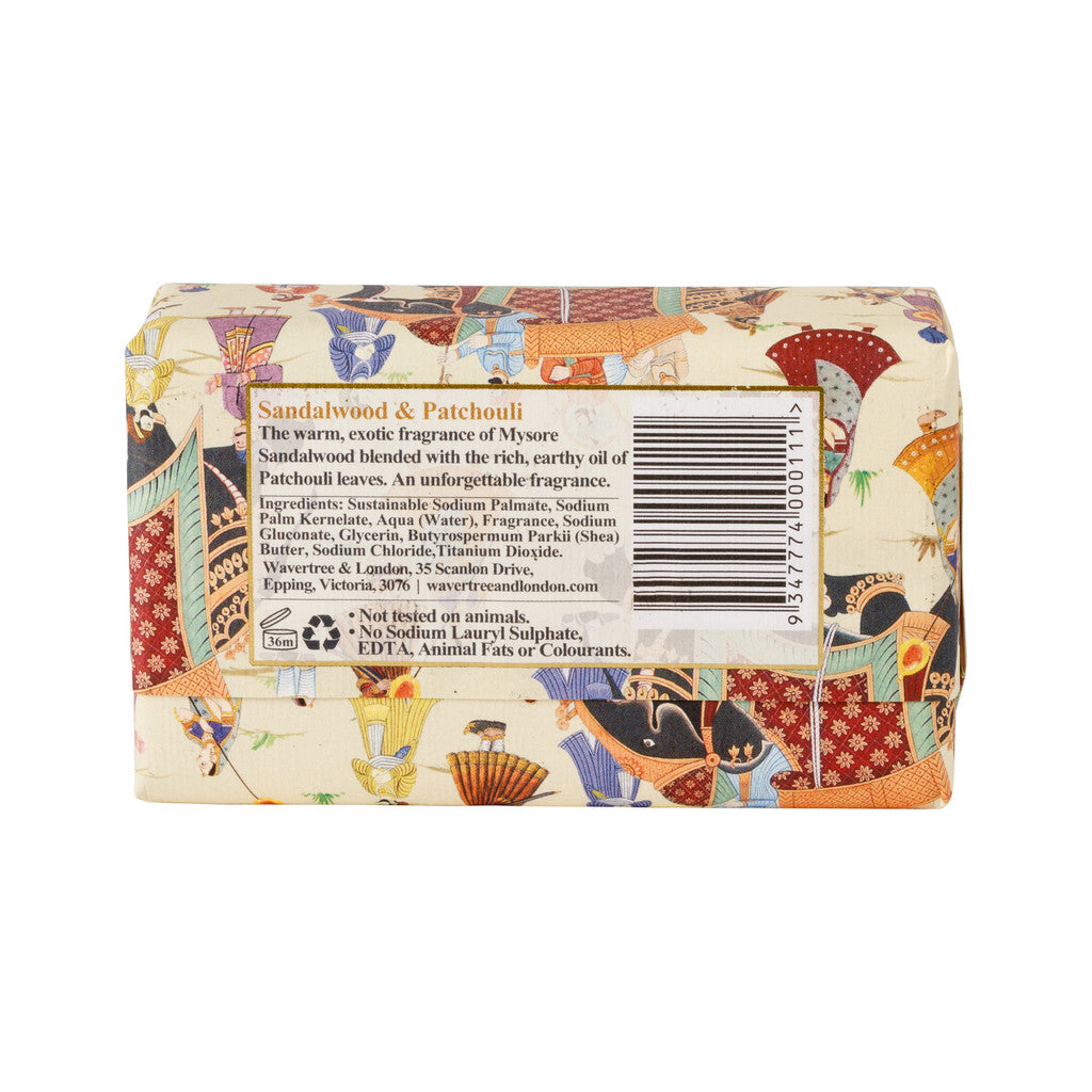 Wavertree & London Sandalwood & Patchouli Soap Bar - 200g