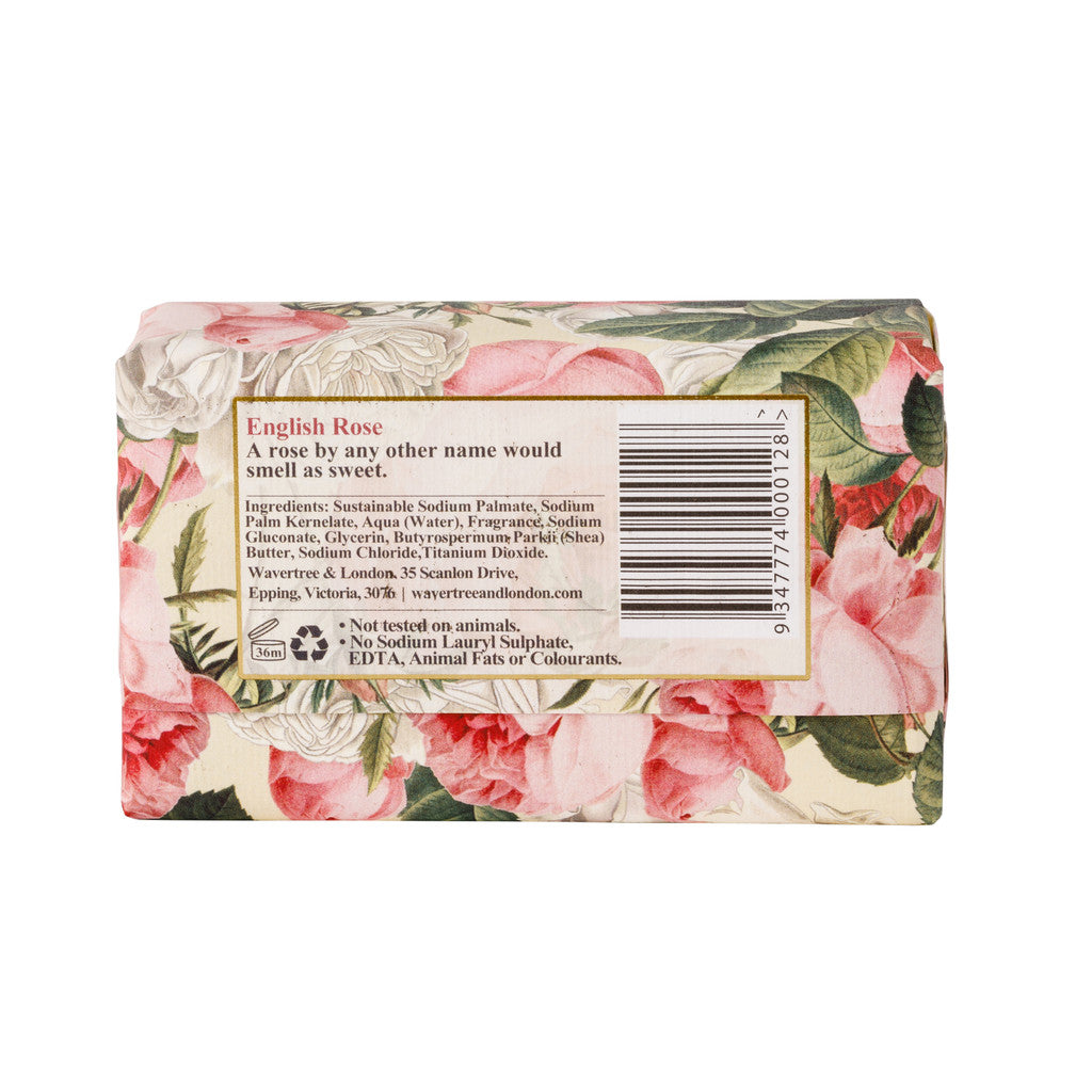 Wavertree & London English Rose Soap Bar - 200g