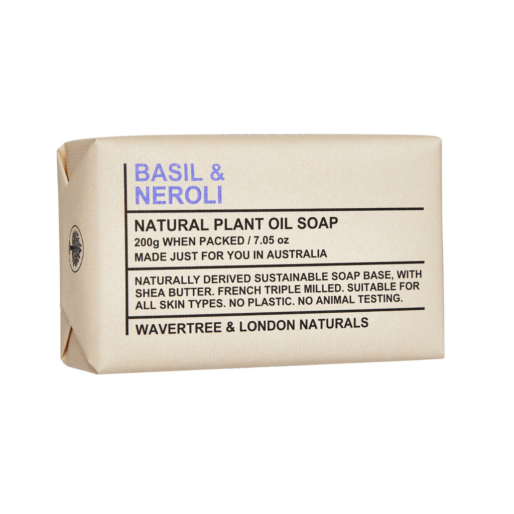 Wavertree & London Basil & Neroli Soap Bar - 200g
