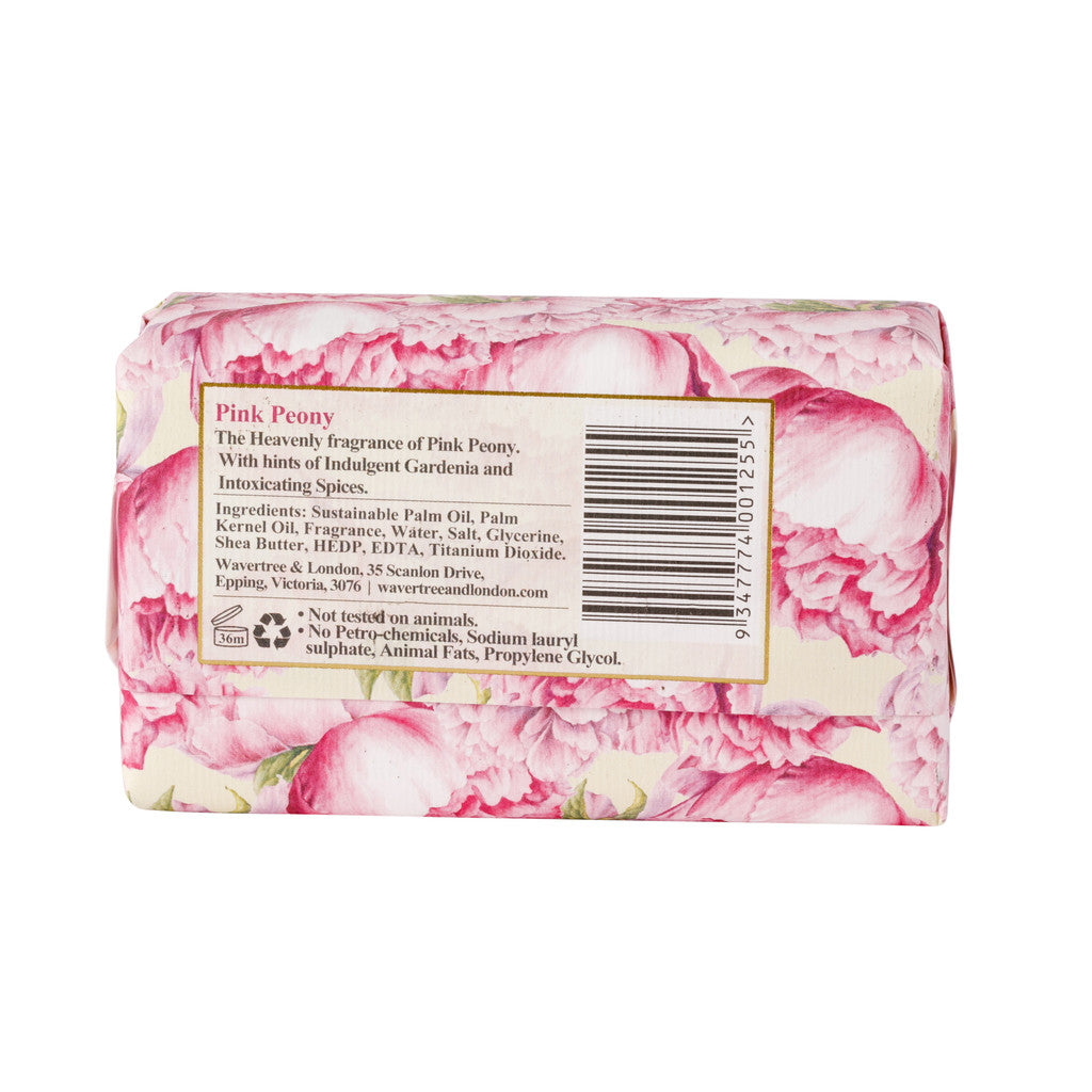 Wavertree & London Pink Peony Soap Bar - 200g