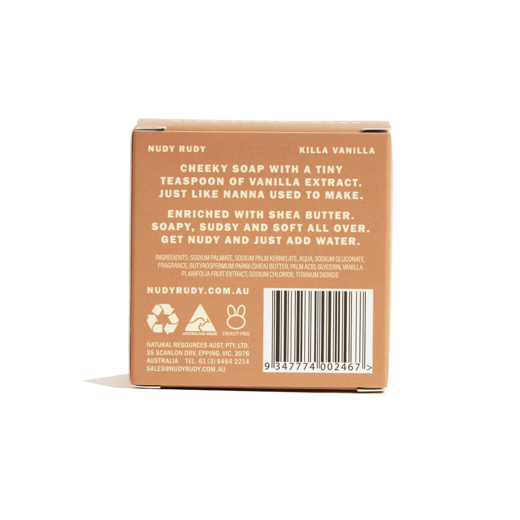 Nudy Rudy Killa Vanilla Soap Bar