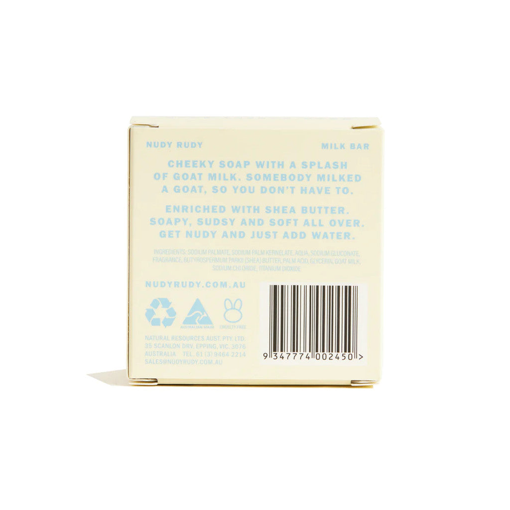 Nudy Rudy Milk Bar Soap Bar