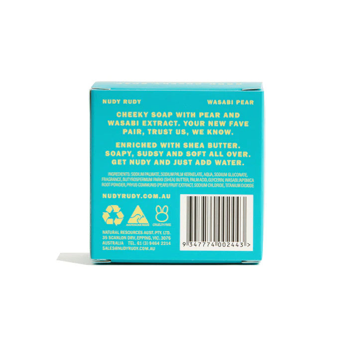 Nudy Rudy Wasabi Pear Soap Bar
