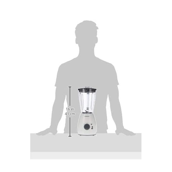 Kenwood Blender Smoothie Maker 400W 1.5L With 1 Grinder Mill, Chopper Ice Crush Function BLP10.A0 White