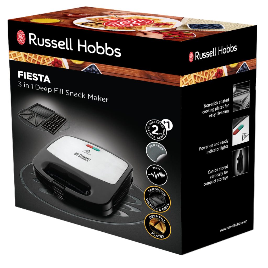 Russell Hobbs 24540-56 Fiesta 3 in 1 Deep Fill Sandwich Maker
