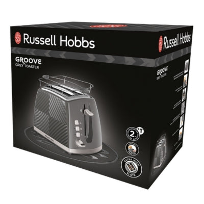 Russell Hobbs 26392-56 Groove 2S Toaster Grey