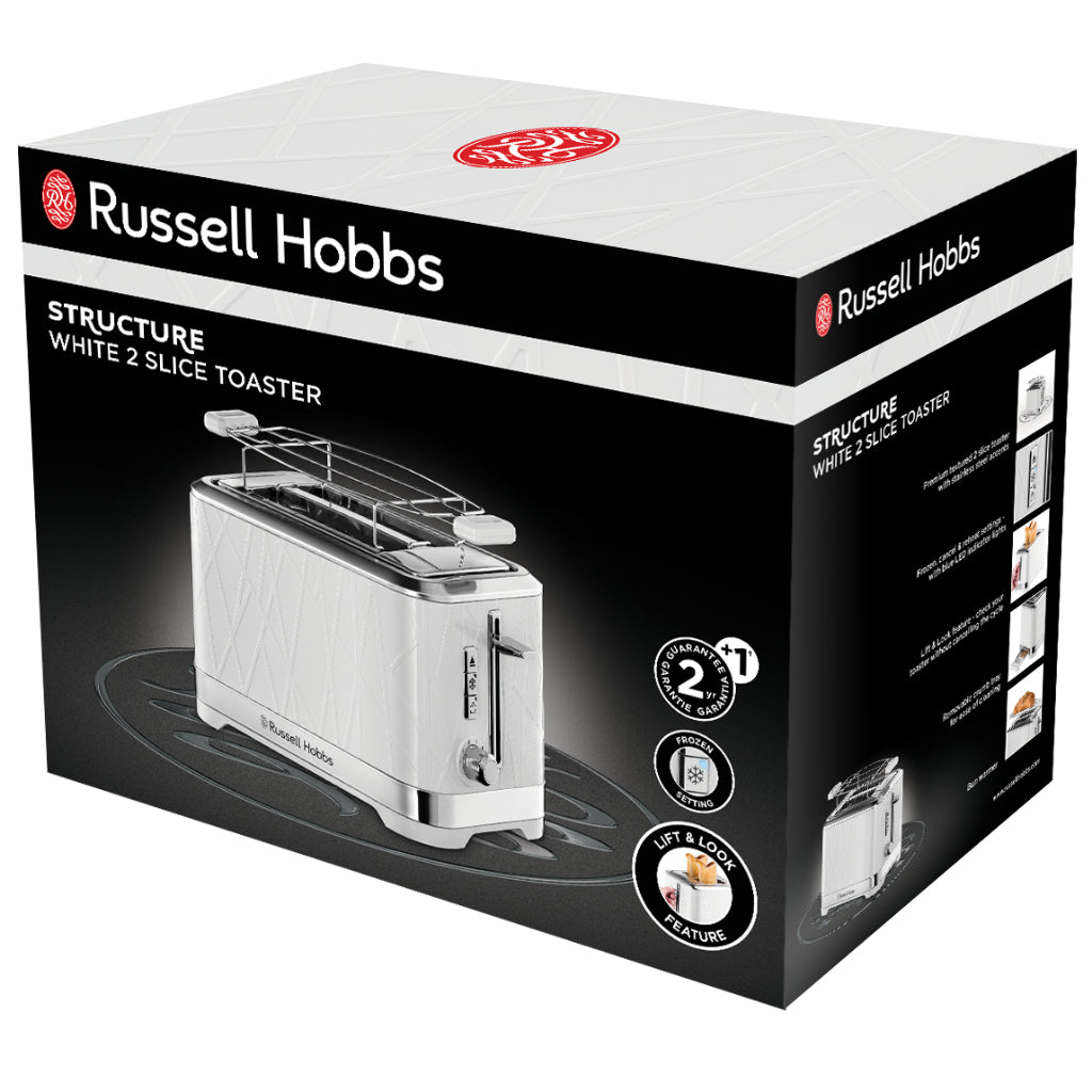 Russell Hobbs 28090-56 Structure 2 Slice Toaster White
