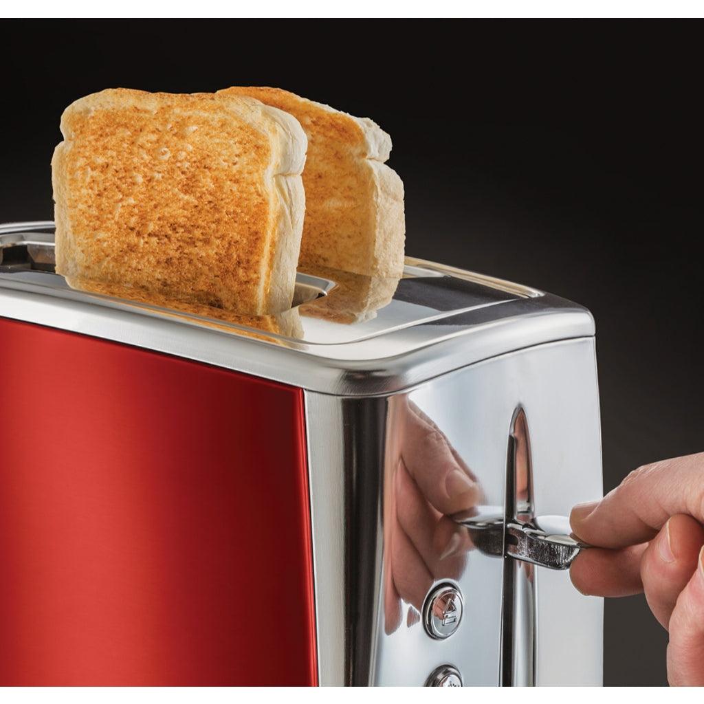 Russell Hobbs 23220-56 Luna Solar Red 2 Slice Toaster