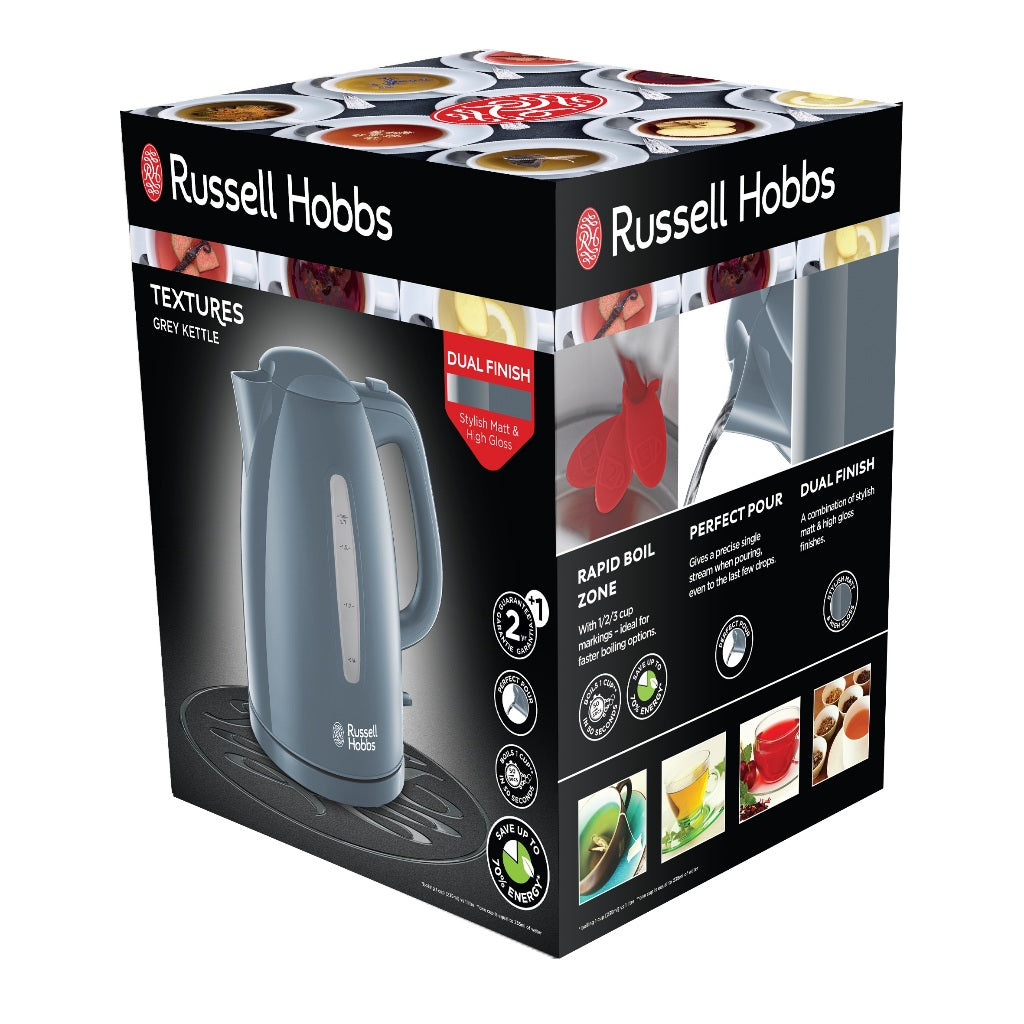 Russell Hobbs 21274-70 Textures Grey Kettle