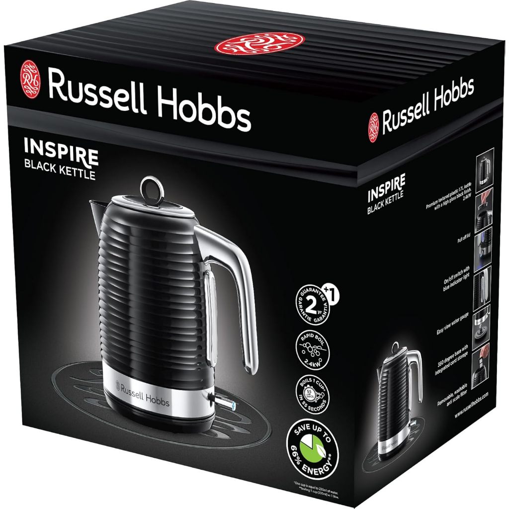 Russell Hobbs 24361-70 Inspire Kettle - Black