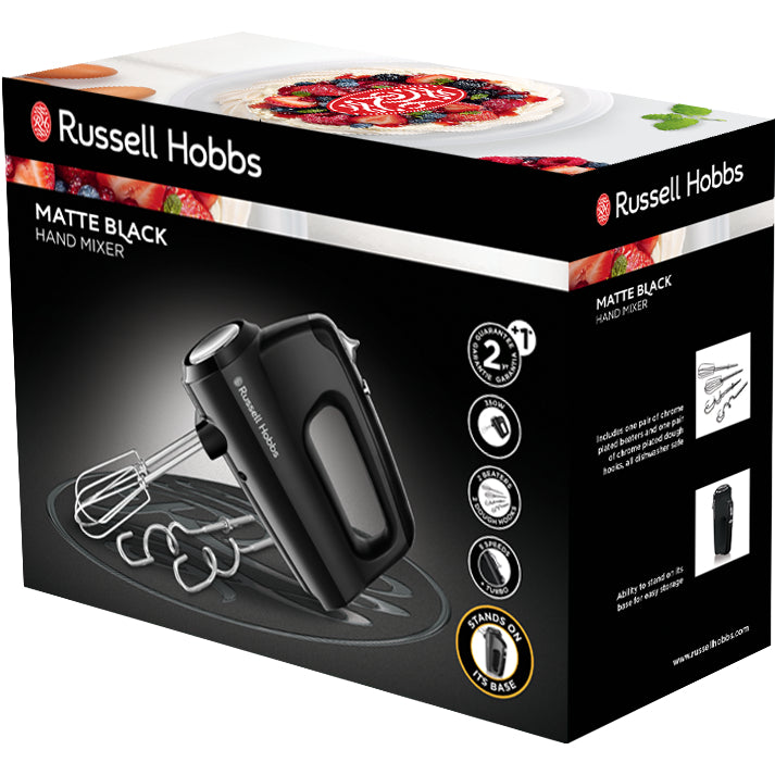 Russell Hobbs 24672-56 Desire Matte Black Hand Mixer