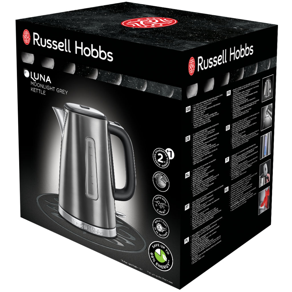 Russell Hobbs 23211-70 Luna Moonlight Grey Kettle