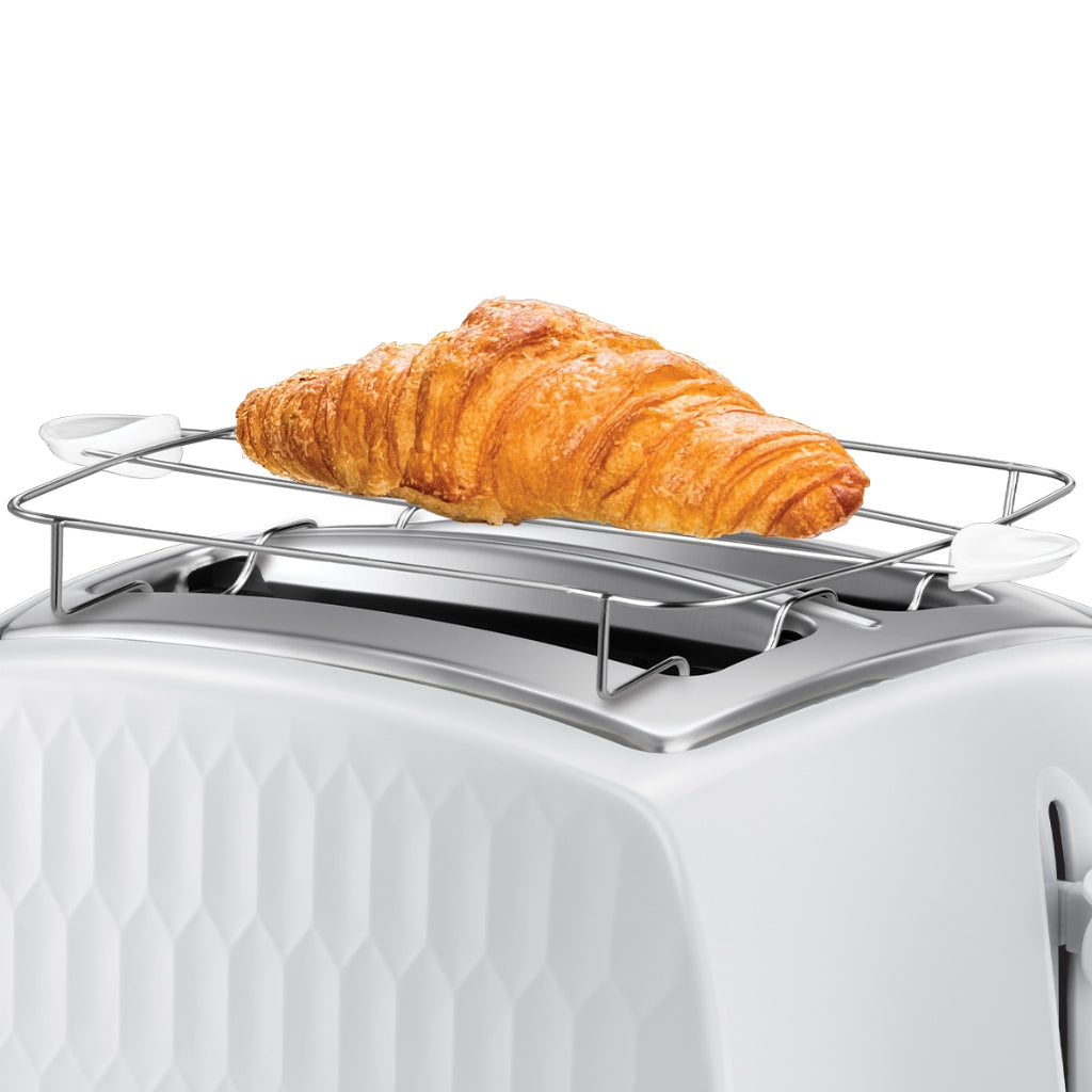 Russell Hobbs 26060-56 Honeycomb White 2 Slice Toaster