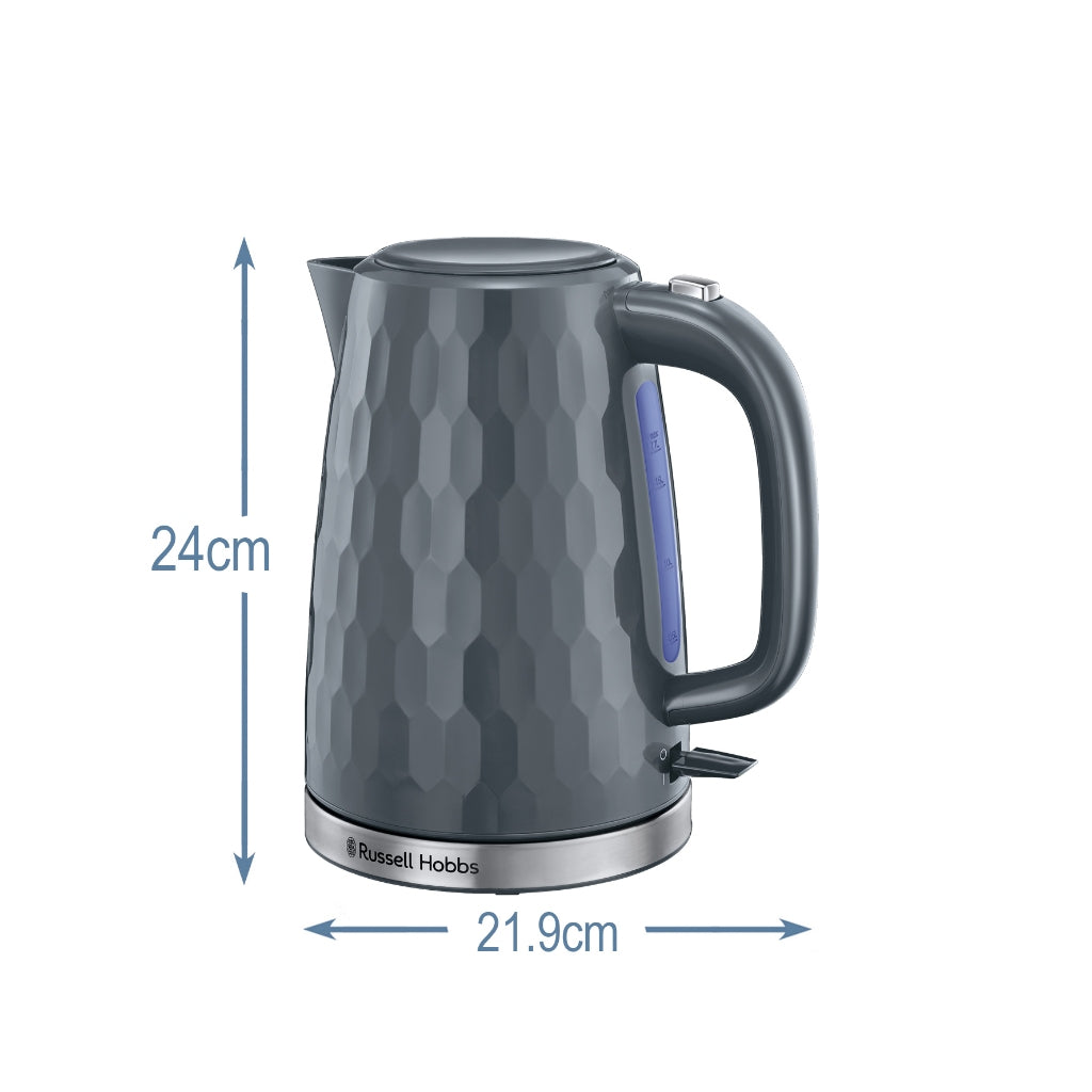 Russell Hobbs 26053-70 Honeycomb Kettle Grey