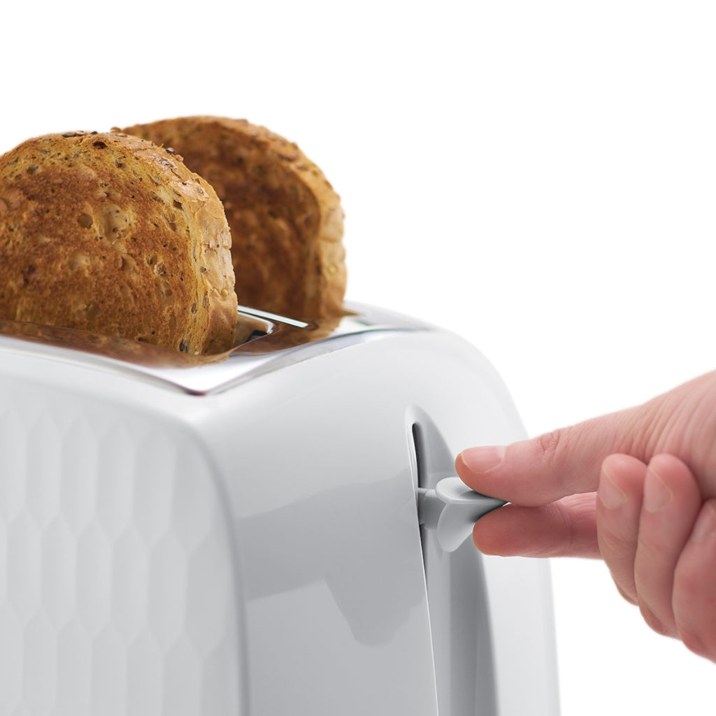 Russell Hobbs 26060-56 Honeycomb White 2 Slice Toaster