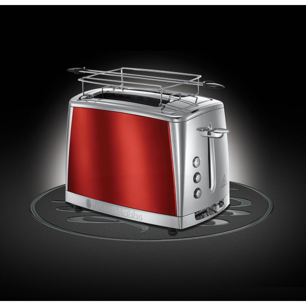 Russell Hobbs 23220-56 Luna Solar Red 2 Slice Toaster