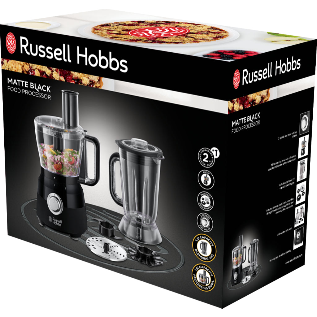 Russell Hobbs 24732-56 Desire Matte Black Food Processor