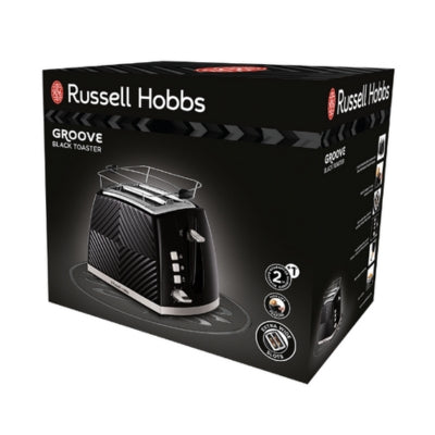 Russell Hobbs 26390-56 Groove 2S Toaster Black