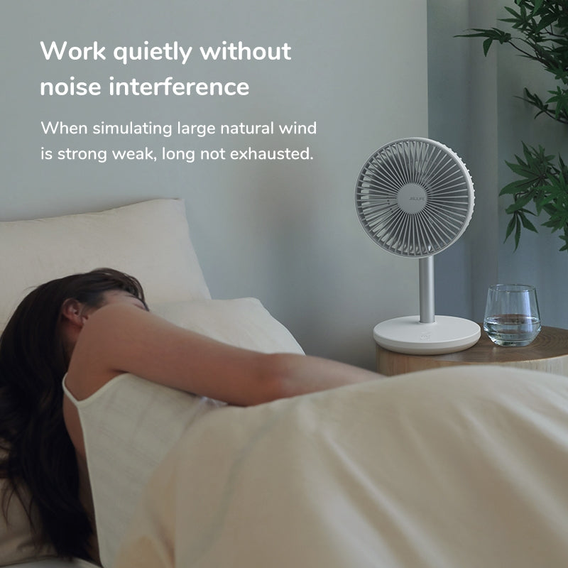 JisuLife FA13P Oscillating Extendable Desktop Fan with Timer - Green