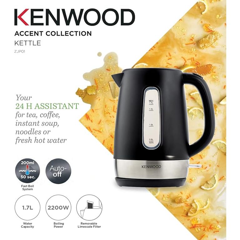 Kenwood Kettle Cordless 1.7L Essentials Collection ZJP01
