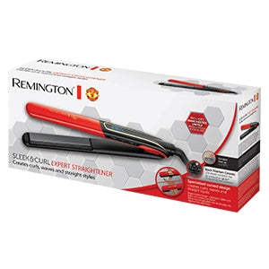 Remington S6755 Man Utd Sleek & Curl Expert Straightener