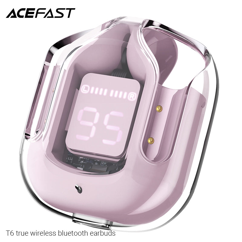 ACEFAST T6 True Wireless Stereo Headset - Pink Lotus