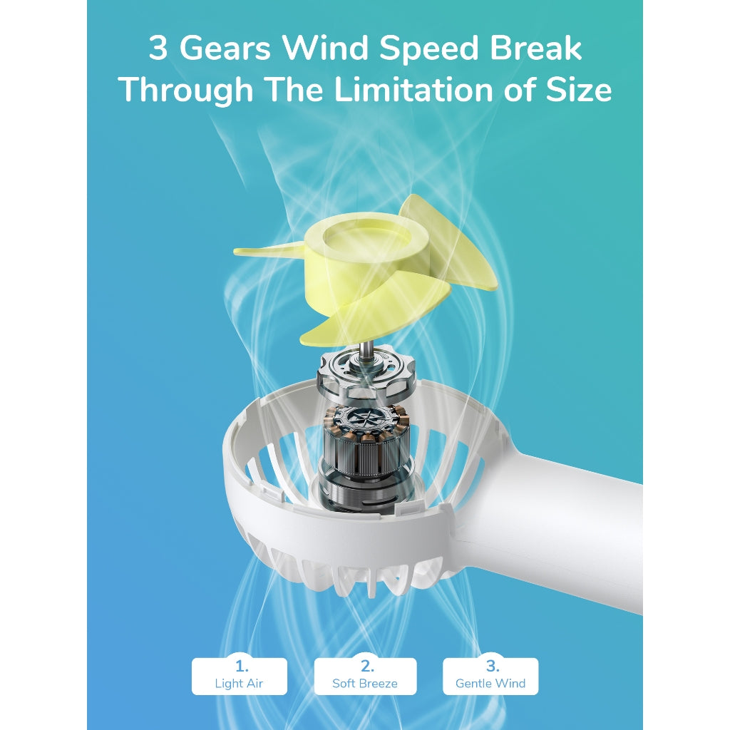 JisuLife FA20 Mini Handheld Fan - White