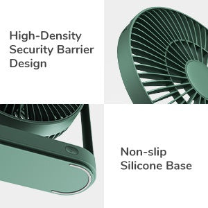 JisuLife FA19A Portable Desk Fan - Green