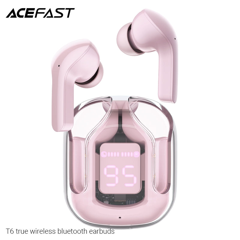 ACEFAST T6 True Wireless Stereo Headset - Pink Lotus