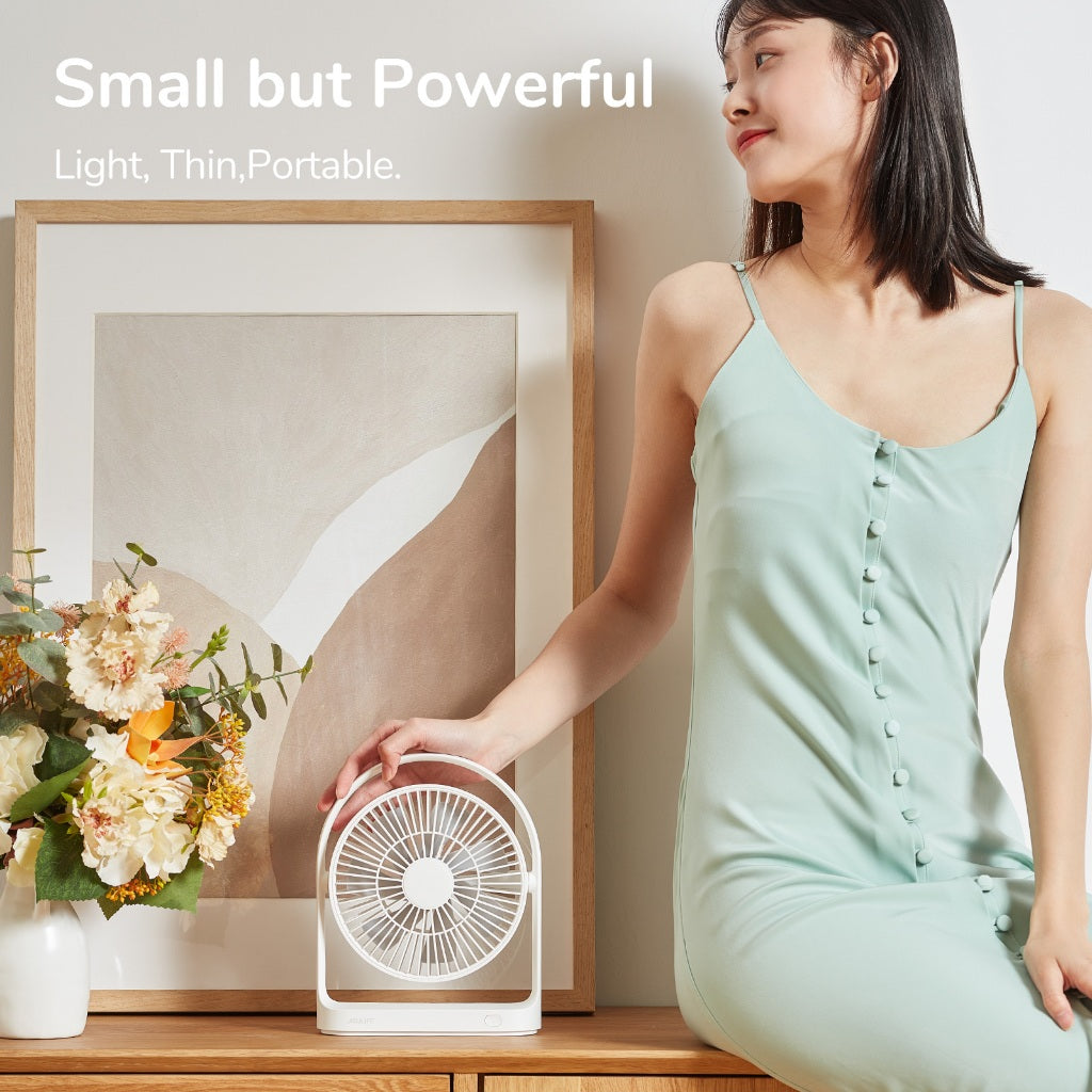 JisuLife FA19A Portable Desk Fan - White