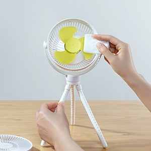 JisuLife FA24 Octopus Fan with Flexible Tripods - White