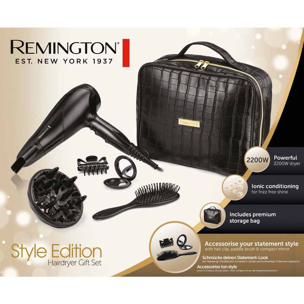 Remington D3195GP Style Edition Hairdryer Gift Set